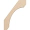 Ekena Millwork 3-inch W x 18-inch D x 24-inch H Legacy Rough Cedar Woodgrain TimberThane Knee Brace, Primed BRCUR03X18X24LECRCPR - alternate 3